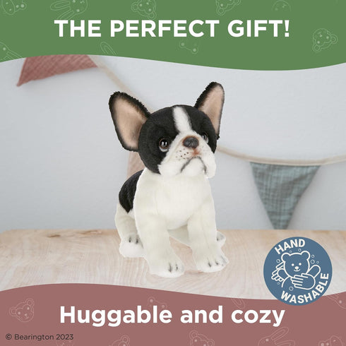 Bearington Collection Lil' Oliver The French Bulldog Stuffed Animal, 6 Inch Dog Stuffed Animal...
