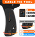 Zhushan Cable Tie Gun and Tool Set - Fastening, Flush Cutting, and Organizing with Steel Handle Zip Tie Tool for Nylon Cable Ties - Includes 50PC ...