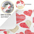 Red Gold Watercolor Hearts Love Dish Drying Mat 16x18 for Kitchen Valentine's Day Love Flowers Dishes Pad Dish Drainer Rack Mats Absorbent Fast Dr...