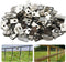 200 Pcs Fence Wire Clamps Agricultural Fencing Mounting Clips, Stainless Steel Wire Clips Cord Clamp for Mount 12-16 Gauge Welded Wire to Wood, Me...