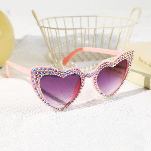 YOGFIT Heart Sunglasses for Women Fashion Classic Love Eye Protection Sunglasses Vintage Cute Heart Sunglasses...