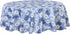 uxcell Seamless Waterproof Vinyl Round Tablecloth 60" Dia for Wedding/Restaurant/Parties Tablecloth Decoration Blue Flower Pattern Floral Printed...