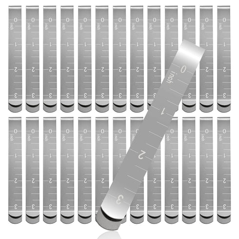 30 PCS Sewing Clips Stainless Steel Hemming Clips Sewing Measurement Ruler Metal Hem Sewing Tool 3 Inches Fabric Clips for Sewing Quilting Pinning...