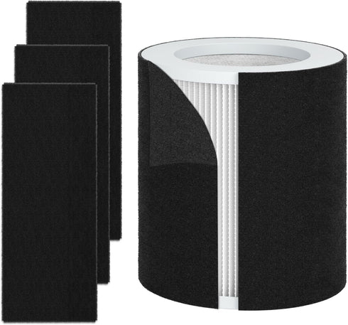 H-HF400-VP True HEPA Filter Replacement Kit with H-PF400 Pre-Filter Compatible with HP400 Air Puri-fier Series (1 HEPA Filter & 4 Pre-Filters)...