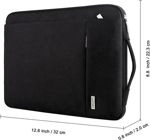 LANDICI 360° Protective Laptop Sleeve 11.6 Inch for Surface Pro 7 8 9/Laptop Go 2 3, MacBook Air 11, Small Computer Bag Carrying Case for 11-12 In...