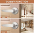 Probrico (1 Pack Door Hardware Dummy Lever Door Handles for Closets,Single Side Individual Door Lever in Satin Nickel...