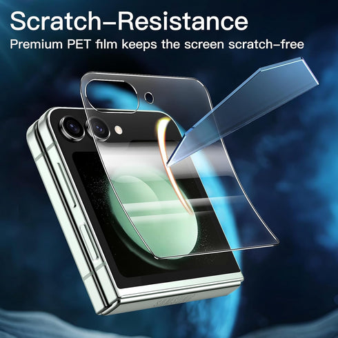 JETech Front Screen Protector for Samsung Galaxy Z Flip 5, Full Coverage PET Film, Case Friendly, HD Clear, 3-Pack...