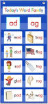 Word Families Pocket Chart, Word Building Center for Kindergarten Prek Preschool Classroom, Phonics and Spelling Learning Material for Homeschool ...