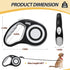 Retractable Dog Leash 16FT, Dog Walking Leash for for Medium Dogs up to 77 lbs,Tangle Free Dog Leash...