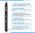 Aquarium Heater 300 Watt Submersible Fish Tank Heater Adjustable Temperature with Diving Thermometer and Protective Case Suction Cup...