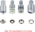 uxcell Snap Buttons Die Mold Set, Electric Snap Pressing Machine Setter Replacement Kit for 201# Fasteners Buttons 15mm Dia...