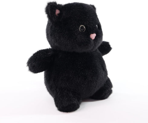 8" Black Cat Stuffed Animals Plush, Cute Plushie for Animal Themed Parties Teacher Student Award, Animal Toys for Baby, Boy, Girls, Great for Nurs...