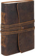 Handmade Leather Journal/Writing Notebook Diary/Bound Daily Notepad For Men & Women Unlined Paper Medium, writing pad for artist, sketch (Brown Ta...