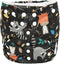 2 to 7 Years Old Junior Big Cloth Diaper Pocket Reusable Baby Kids Toddler (Racoon Owl)...