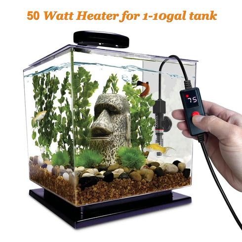 PULACO Small Aquarium Betta Heater (PL-168 50w)...