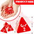 72 Pcs Red D4 Dice Bulk Cone Transparent 4 Sided Dice 0.8 Inch Clear Red Dice Polyhedral Tiny Dice Mini Dice Set Role Playing Dice for Party Table...