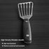 2 Pack Fish Spatula Turner, Stainless Steel Slotted Spatulas for Flipping, Turning, Frying & Grilling, 3"x6"+4"x8" Metal Slotted Spatulas, Wooden ...