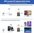 WiFi Adapter for Desktop PC,USB WiFi Adapter,Bluetooth WiFi 2-in-1,600Mbps 2.4/5.8Ghz Dual Band Wireless Network,Plug and Play, for PC/Laptop/Desk...