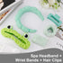 Canitor Spa Headband Wrist Bands Set with Hair Clips Skincare Headband for Washing Face Skin Care Puffy Makeup Headband Preppy Teen Girl Gifts Cut...