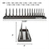 OEMTOOLS 22209 Metric 3/8 Inch Drive Socket Tray Organizer, Black...