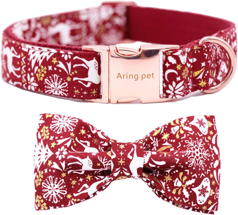 ARING PET Dog Collar Bowtie, Dog Collar with Bow, Adjustable Collars for Dogs Small Medium Large (X-Large)...