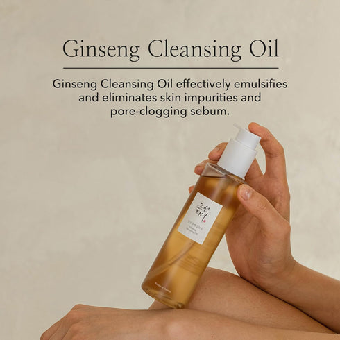 Beauty of Joseon Ginseng Cleansing Oil Waterproof Makeup Remover for Sensitive, Acne-Prone Facial Skin. Korean Skin Care for Men and Women, 210ml,...
