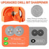 Drill Bit Sharpener for All Bits, Multipurpose Drill Bit Grinding Sharpener with 4 Grinding Wheels, Drill Machine Blade Sharpening Tool for Carbid...