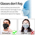 Bwinmak Fashion Wearable Air Purifier Usb Exhaust Fan for Maskes,for Cooking,Training,Running,Cycling,Outdoor Sports (Black Fan,Full Set)...