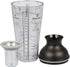 16oz Large Cocktail Shaker Bar Set- Includes Measuring Jigger, Strainer, 6 Printed Mixed Drink Recipe Measurements on Bottle- Fun Bartender Kit fo...