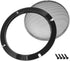 uxcell 2pcs Speaker Grill Mesh Decorative Circle Woofer Guard Protector Cover Accessories Black 6.5" Mounting Hole Distance...