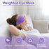 Weighted Eye Mask for Sleeping, Soft Heated Eye Mask, Moist Heat Warm Compress for Eyes, Natural Lavender & Flaxseeds Microwave Reusable Sleep Mas...