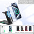 3 in 1 Wireless Charging Station with Magsafe Charger Stand, Foldable Magsafe Charger for iPhone 15 Pro Max/14/13/12, Foldable Charger 3 in 1 for ...