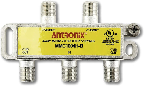 4 Way Antronix MMC1004H-B 5-1675 MHz MoCA 2.0 Splitter for Frontier Formerly Verizon Fios...
