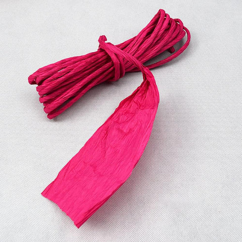 10.9Yard 4mm Paper String, Twisted Craft Raffia Paper Ribbon Thread Twine Cord Rope, Wrapping Ribbon for Wedding Party Decor Flower Wrapping Rusti...
