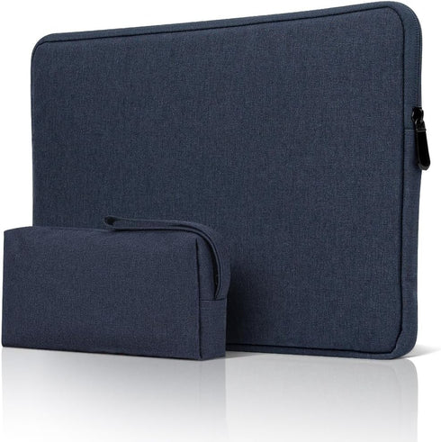 11 Inch Laptop Sleeve Case for 11-Inch Macbook Air 11-11.6 Inch Laptop Computer Chromebook, Slim Waterproof Polyester Carrying Case Padded Bag wit...