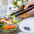 Plastic Serving Utensils Set, 18 Piece, 9" Black...