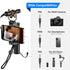 Neewer Video Microphone for Phone, On Camera Mic Kit with Black Pro Shock Mount Compatible with iPhone Android Smart Phones DSLR Camera Tablet (iP...