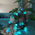 Natural Fluorite String Lights Raw Crystal Decorative Lights Healing Cluster Lit 20 LEDs 6.5ft with Remote Control, Hanging Ornaments Decor Batter...