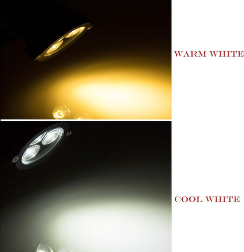 LemonBest® Outdoor LED Landscape Up Down Light Spotlight Low Voltage 12V for yard step lawn lighting (Cool White)...