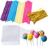 Augshy 300 Pcs Colorful Cake Pops Making Tools,More Larger Than Other Lollipop Sticks and Clear Bags...