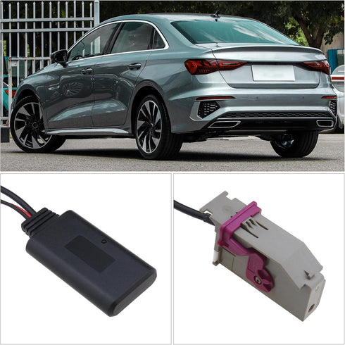 The Lord of the Tools 32Pin RNS-E Bluetooth AUX Adapter for A3 A4 A6 A8 R8 TT 12V Car Bluetooth Module AUX-in Cable Wireless Audio Adapter Vehicle...