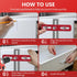 Cabinet Hardware Jig,Cabinet Hardware Template Tool,Adjustable Woodworking Drill Guide,Punch Locator Drill Guide for Installation of Door Drawer K...