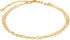 Barzel 18K Gold Plated Anchor Layered Anklet for Women, 10 Inches with 2 Inches Extension - Made In Brazil...