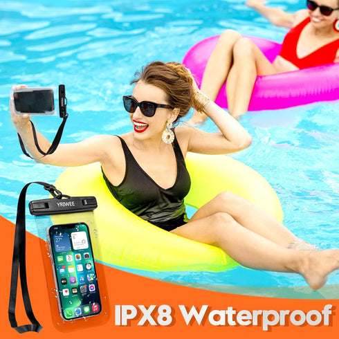 Waterproof Phone Pouch, Universal IPX8 Cellphone Dry Bag Case, Large Phone Protector for iPhone Samsung Galaxy, Essentials for Outdoor Sports Beac...