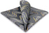 S&W SHLAX&WING Mens Pocket Square Grey with Yellow Golden Geometric Wedding...