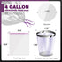 JOYEUX Small Trash Bags 4 Gallon - Drawstring Small Garbage Bags, White Mini Trash Can Liners for Bathroom, Bedroom, Office, Faint Scented, 45 Cou...