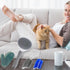 4 Pcs Cat Grooming Kit: Self-Cleaning Slicker Cat Brush, Deshedding Glove, and Cat Corner Massagers for Effortless Shedding, Detangling, and Relax...