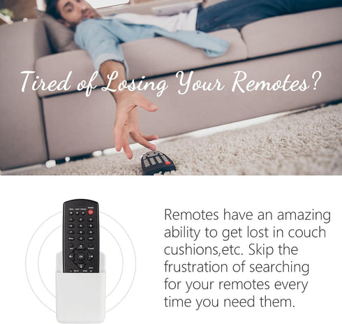2 Pcs Remote Control Holder Wall Mount, TV Controller Holder, Self Adhesive Remote Holder, Wall Pen Holder Storage Accessories for Home Office Sch...