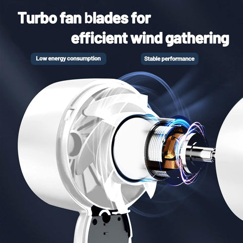 HITNEXT Handheld Mini Fan, Portable HandHeld Fan USB Rechargeable Fan 2000mAh Battery Operated, 3 Speed Small Personal Fan for Travel Home Office ...