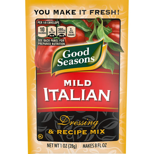 Good Seasons Mild Italian Dressing & Recipe Seasoning Mix, 1 oz Packets (Pack of 4)...